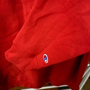 Champion Men's Vibrant Red Crewneck Sweater